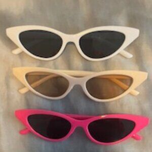 5 different glasses - different colors & styles